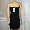 H&M Tuxedo Dress 2XL Black Bandeau Twill Sew In Wrapover Front Silicone Trim New