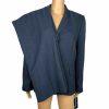 EVAN PICONE 2PC Polyester Pant Suit Size 14 Navy Blue Notch Collar Lined 2PC New