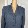 EVAN PICONE 2PC Polyester Pant Suit Size 14 Navy Blue Notch Collar Lined 2PC New