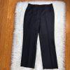 KASPER 2PC Black Polyester Short Sleeves Ruffle Collar Pant Suit Size 8P