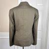 KASPER Women 2PC Dark Green Polyester Rayon Stretch Lined Pant Suit Size 8P