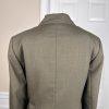 KASPER Women 2PC Dark Green Polyester Rayon Stretch Lined Pant Suit Size 8P