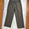 KASPER Women 2PC Dark Green Polyester Rayon Stretch Lined Pant Suit Size 8P