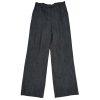 10-5999.jpg MAXMARA Women Black White Wool Polyamide Stretch Career Pant Size 6