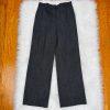 10-6000.jpg MAXMARA Women Black White Wool Polyamide Stretch Career Pant Size 6