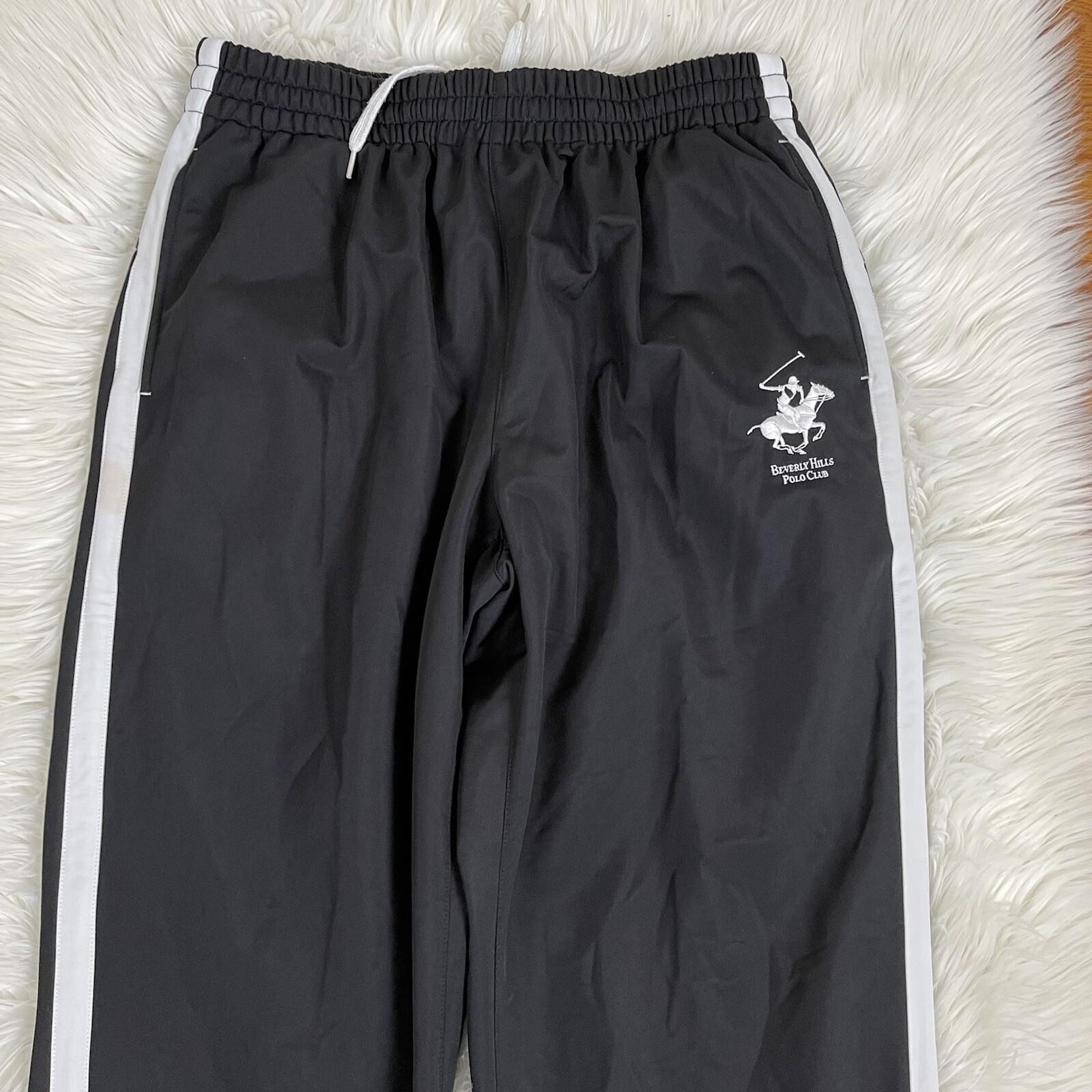 BEVERLY HILLS POLO CLUB Women 2PC Purple Black Track Pant Suit  Size XL