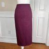 Suit Studio Polyester Suit Skirt Size 18 Burgundy 2 Piece Notch Collar Lined Set