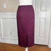 Suit Studio Polyester Suit Skirt Size 18 Burgundy 2 Piece Notch Collar Lined Set
