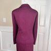 Suit Studio Polyester Suit Skirt Size 18 Burgundy 2 Piece Notch Collar Lined Set
