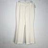 Tahari ASL Polyester Pant Suit Size 16 Off White Collarless One Button 2PC New