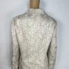 Le Suit Polyester Rayon Skirt Suit 12 Beige Floral Notch Collar Classic 2PC