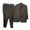 Alfani Men Light Green New Wool Pants Size 38R Suit Size 46R 3 Button Timeless