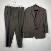 Alfani Men Light Green New Wool Pants Size 38R Suit Size 46R 3 Button Timeless
