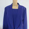 10-6071.jpg Kasper Women Polyester Stretch Dress Suit 20W Purple Open Front 2PC Timeless