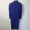10-6074.jpg Kasper Women Polyester Stretch Dress Suit 20W Purple Open Front 2PC Timeless