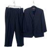 Tasso Elba Vitale Barberis Men New Wool Mohair Black Striped Pant 38L Suit 46R