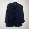 Tasso Elba Vitale Barberis Men New Wool Mohair Black Striped Pant 38L Suit 46R