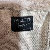 10-6097.jpg Twelfth Love Faux Fur Cardigan Sweater S Faux Suede Beige Open Front Warm Knit