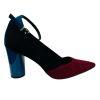 Mix No 6 Suede Shoes 8.5M Adjustable Strap 2 Tone Almond Toes Padded Footbed