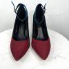 Mix No 6 Suede Shoes 8.5M Adjustable Strap 2 Tone Almond Toes Padded Footbed