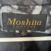 MOSHITA COUTURE Polyester Metallic Size 22 Wrap Silver Black Shawl Collar