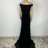 10-613.jpg Faeriesty Velvet Off Shoulder 2XL Stretch Black Ball Gown Mermaid Cascading Glam