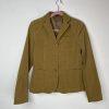 Theory Corduroy Blazer Size 4 Tan Preppy Minimalist Capsule Wardrobe Lined