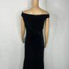 10-614.jpg Faeriesty Velvet Off Shoulder 2XL Stretch Black Ball Gown Mermaid Cascading Glam