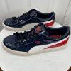 Puma Basket Classics Men Patent Leather Sneakers Size 10 Blue Red White