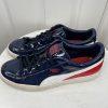 Puma Basket Classics Men Patent Leather Sneakers Size 10 Blue Red White