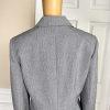 LE SUIT Women Gray Polyester Lined Notch Collar Blazer Suit Size 10