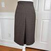 10-6164.jpg Talbots Women Wool Lycra Spandex Skirt Size 12 Suit Size 10 Brown Lined Pleated