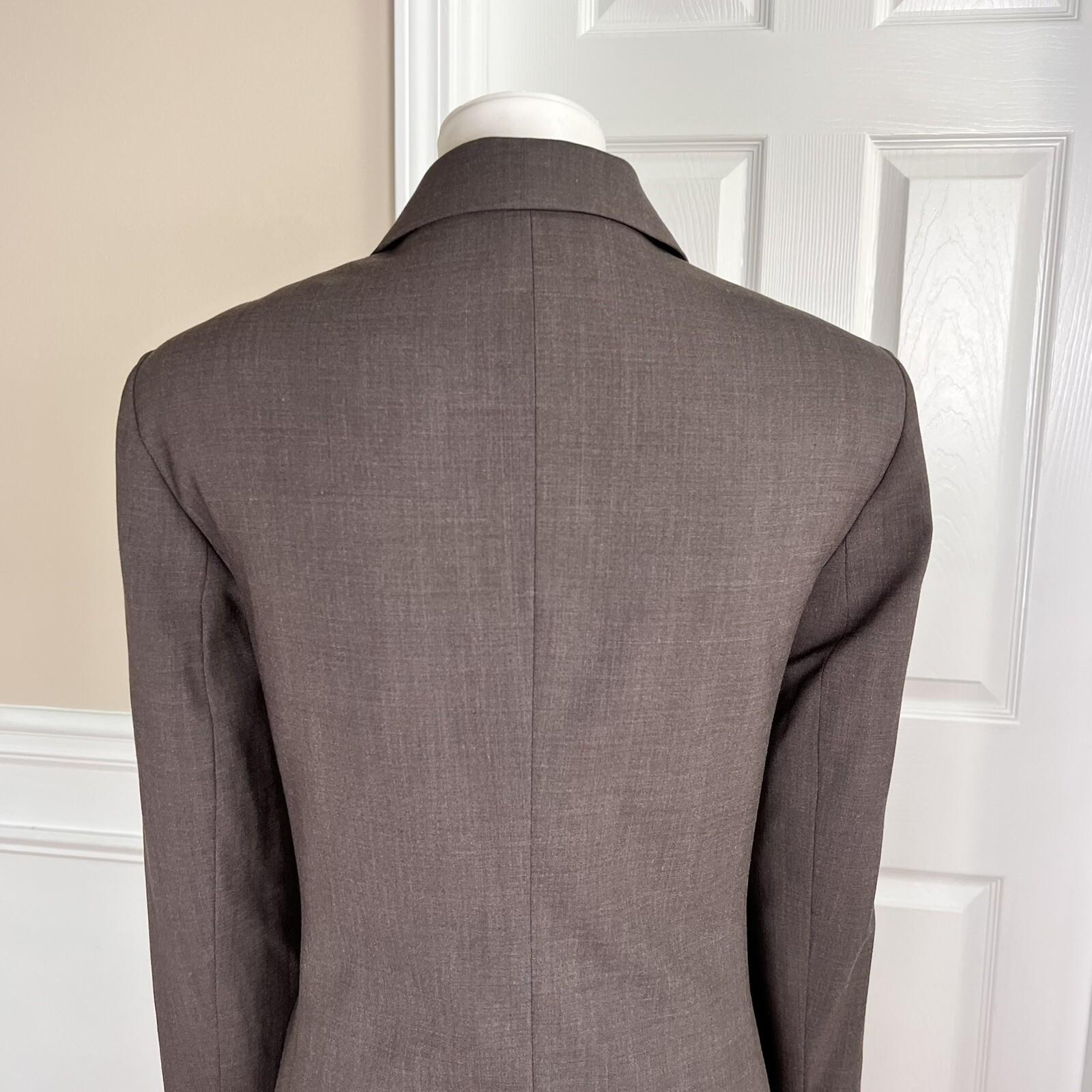 10-6168.jpg Talbots Women Wool Lycra Spandex Skirt Size 12 Suit Size 10 Brown Lined Pleated