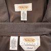 10-6169.jpg Talbots Women Wool Lycra Spandex Skirt Size 12 Suit Size 10 Brown Lined Pleated