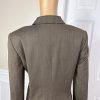 ANN TAYLOR Women Dark Green Polyester Virgin Wool  Spandex Lined Blazer Size 8
