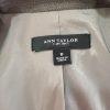 ANN TAYLOR Women Dark Green Polyester Virgin Wool  Spandex Lined Blazer Size 8