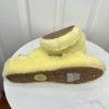 UGG Oh Yeah Slide Size 10 Yellow Slingback Slipper Dyed Sheep Fur Backstrap