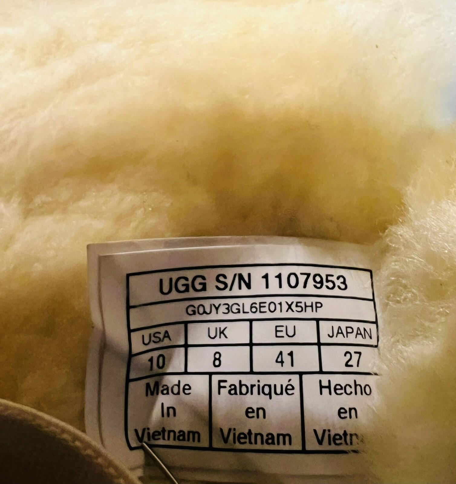 UGG Oh Yeah Slide Size 10 Yellow Slingback Slipper Dyed Sheep Fur Backstrap