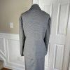 Larry Levine Polyester Stretch Skirt 22 W Suit 26 W Black White Notch Collar 2PC