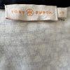Tory Burch Peninsula Stretch Dress Size L Blue Geometric Pattern Zip Up V Neck