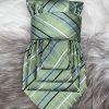 Elegant Handcrafted Necktie Necklace with a Detachable Brooch Effortlessly Chic