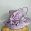 Moshita Couture Elegant Church Hat handcrafted Pick Purple Large Beaded Bow