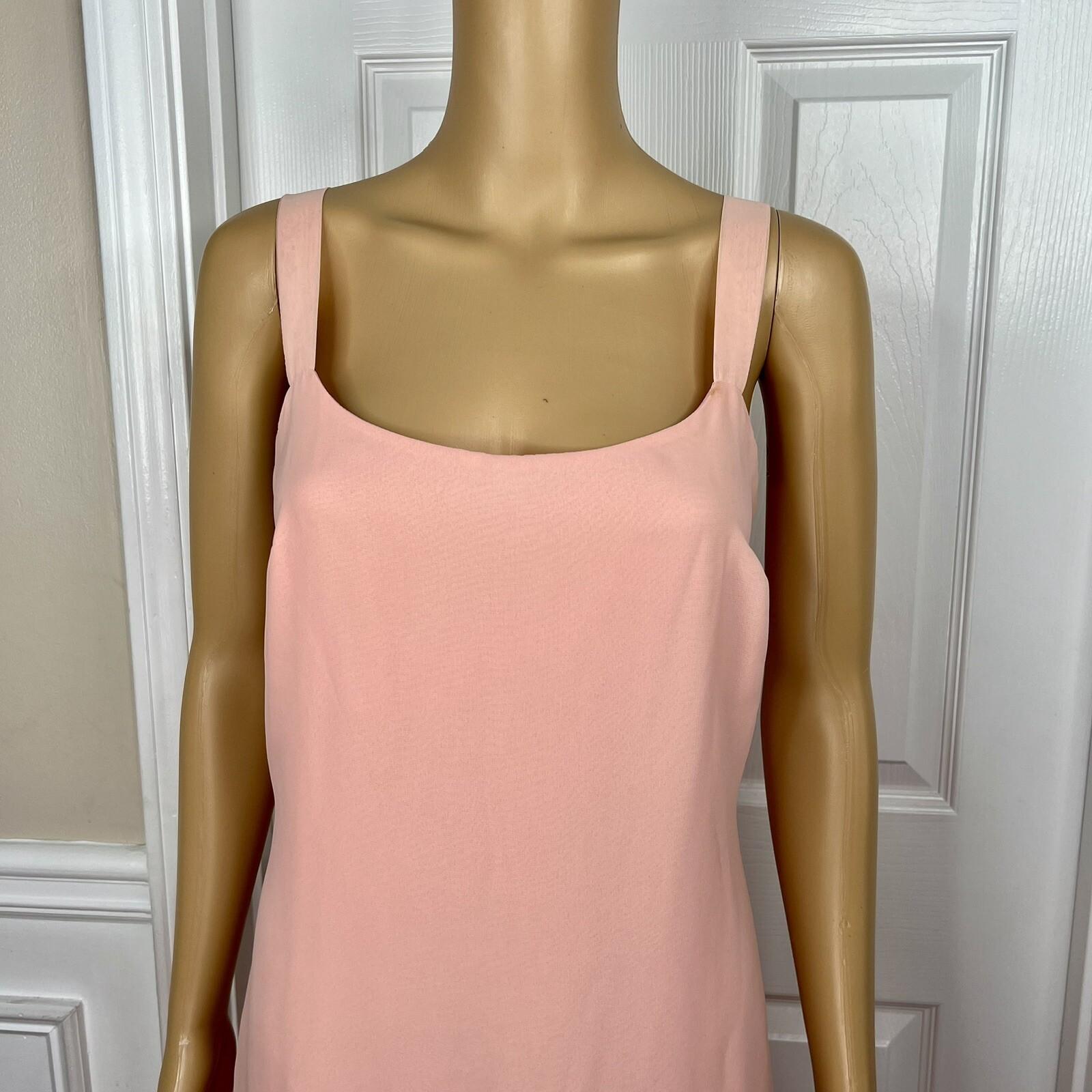 Jack Bryan 1970 Vtg Party Dress Size 12 Peach Beaded Flapper Drop waist Gown