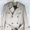 10-6313.jpg CERNIE II VTG Trench Coat Size 42 Beige Double Breasted Belted Removable Liner