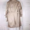 10-6317.jpg CERNIE II VTG Trench Coat Size 42 Beige Double Breasted Belted Removable Liner