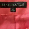 10-6327.jpg Nipon Boutique Women Silk Cotton Blazer Size 12 Pink Ruffle Belted Lined 1PC