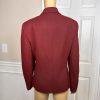 LE SUIT Women Polyester Blazer Size 12 Burgundy Lined Notch Collar Lined 1PC