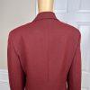 LE SUIT Women Polyester Blazer Size 12 Burgundy Lined Notch Collar Lined 1PC