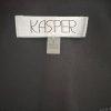 10-6349.jpg KASPER Polyester Elastane Blazer Size 8 Yellow Black Lined Open Front Pockets