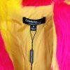 Celebrity Fashion By Hera Collection Faux Fur Jacket Size S Pink Yellow Cropped